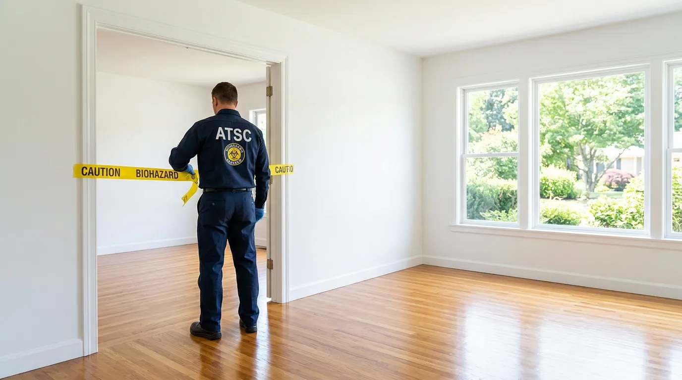 Certified biohazard cleanup crew performing Crime Scene Cleanup in Four Corners